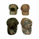 gorro con malla y velcro camuflado